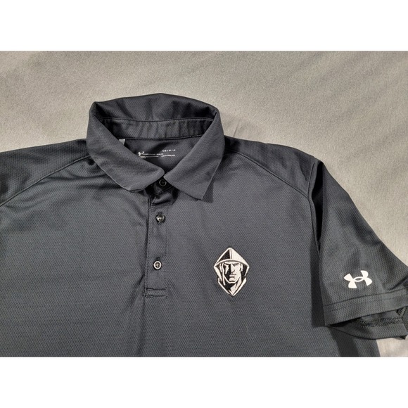 Under Armour Bishop Lynch HS Loose Heatgear S/S Black Polo Shirt Mens‎ Large - Picture 1 of 6